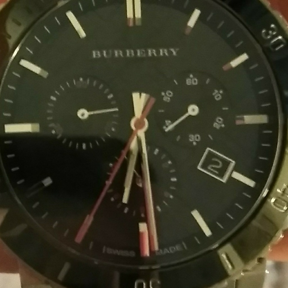 Burberry chronogram swiss stainless steel watch